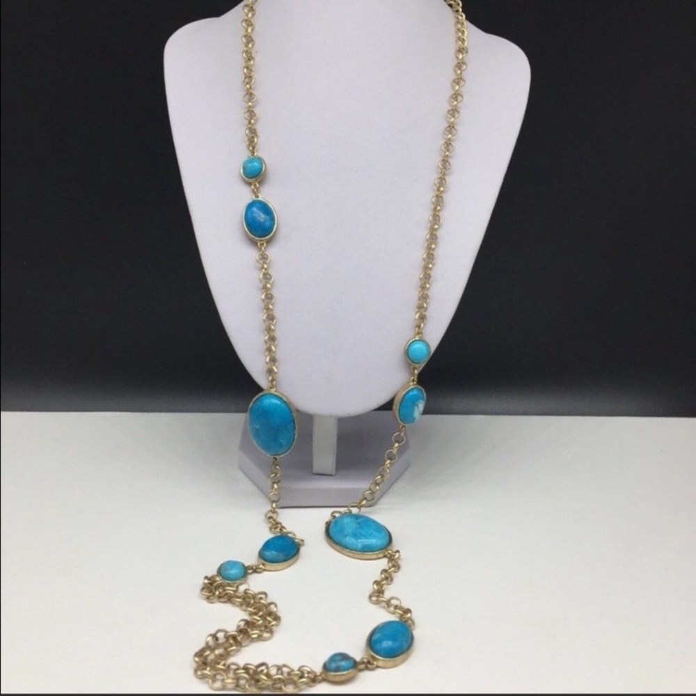 Chico’s Turquoise Long Necklace